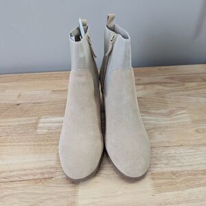 Violet & Red | Loaded Knit Cuff Bootie (Tan) 9